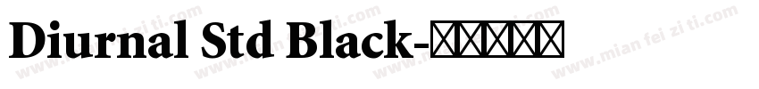 Diurnal Std Black字体转换